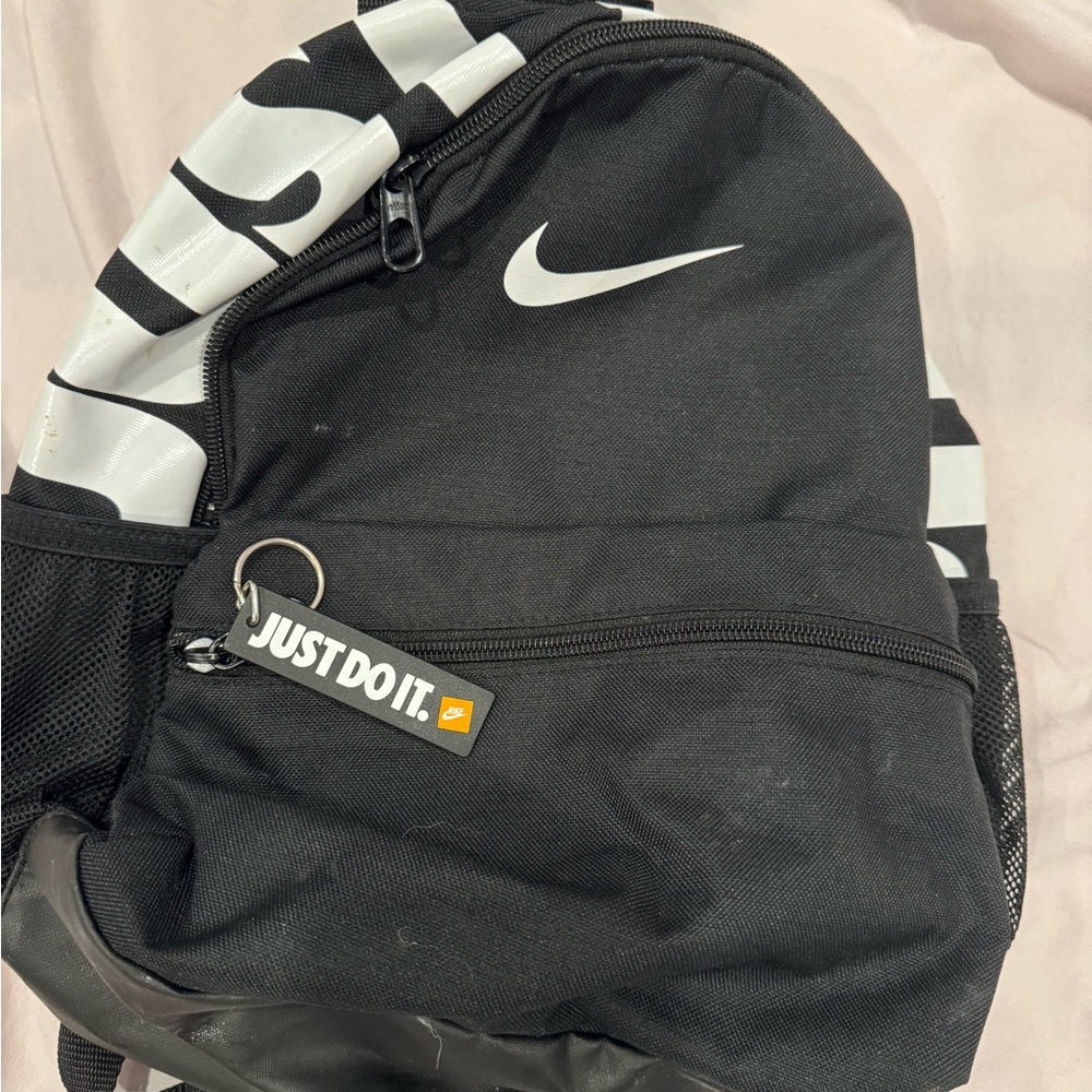 Nike Black and White Mini Backpack bag